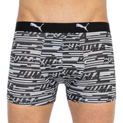 Трусы-боксеры Puma LOGO AOP BOXER 2P серый, белый, черный Мужские S. Изображение №2