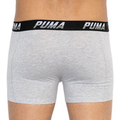 Трусы-боксеры Puma LOGO AOP BOXER 2P серый, белый, черный Мужские S. Изображение №5