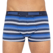 Трусы-шорты Puma WORLDHOOD STRIPE TRUNK 2P синий, белый, серый, черный Муж XL. Изображение №4 Трусы-шорты Puma WORLDHOOD STRIPE TRUNK 2P синий, белый, серый, черный Муж XL. Изображение №4