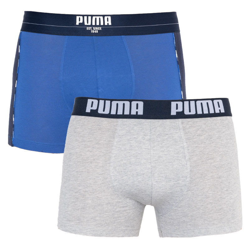 Трусы-боксеры Puma STATEMENT BOXER 2P синий, серый Чол L Трусы-боксеры Puma STATEMENT BOXER 2P синий, серый Чол L