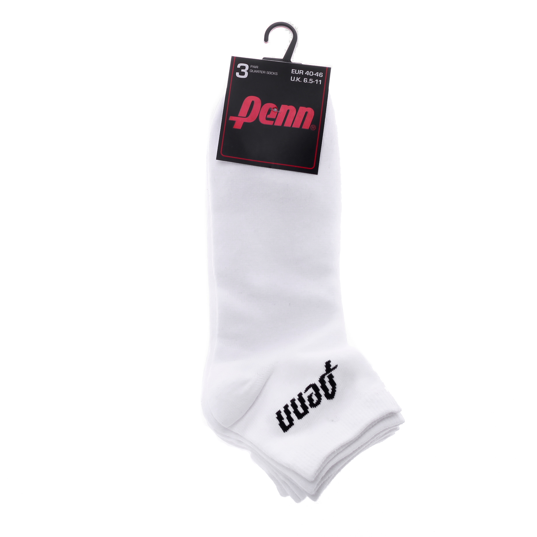 Шкарпетки Penn QUARTER SOCKS 3 PAIR білий Уні 40-46 Шкарпетки Penn QUARTER SOCKS 3 PAIR білий Уні 40-46