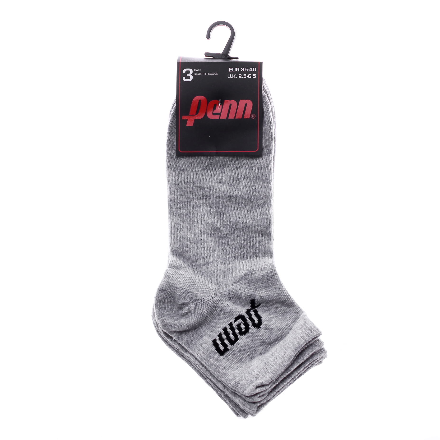 Шкарпетки Penn QUARTER SOCKS 3 PAIR сірий Уні 35-40 Шкарпетки Penn QUARTER SOCKS 3 PAIR сірий Уні 35-40