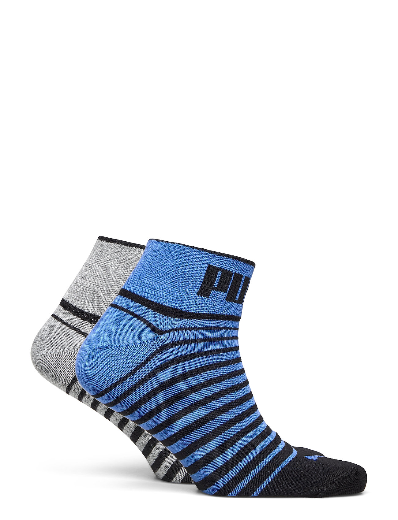 Носки Puma UNISEX QUARTER 2P синий, серый, черный Уни 39-42 Носки Puma UNISEX QUARTER 2P синий, серый, черный Уни 39-42