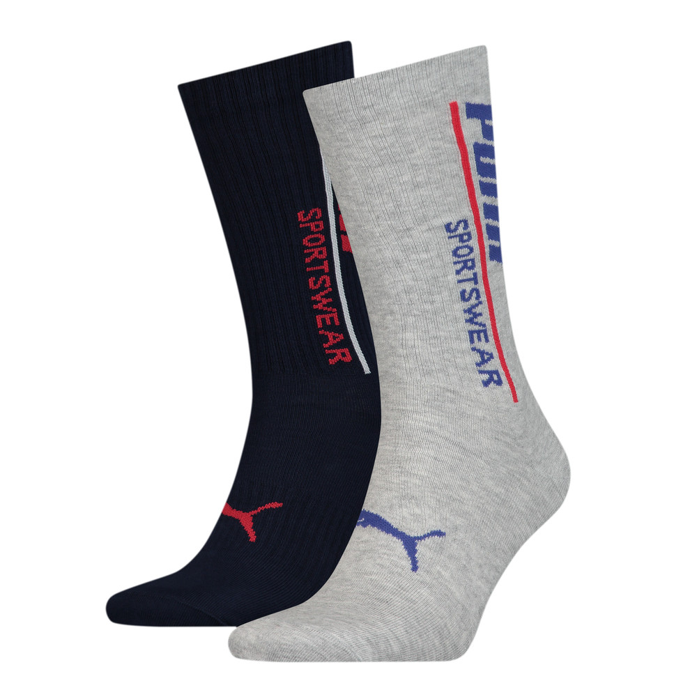 Шкарпетки Puma MEN LOGO CLASSIC SOCK 2P темно-синій, сірий Чол 39-42 Шкарпетки Puma MEN LOGO CLASSIC SOCK 2P темно-синій, сірий Чол 39-42