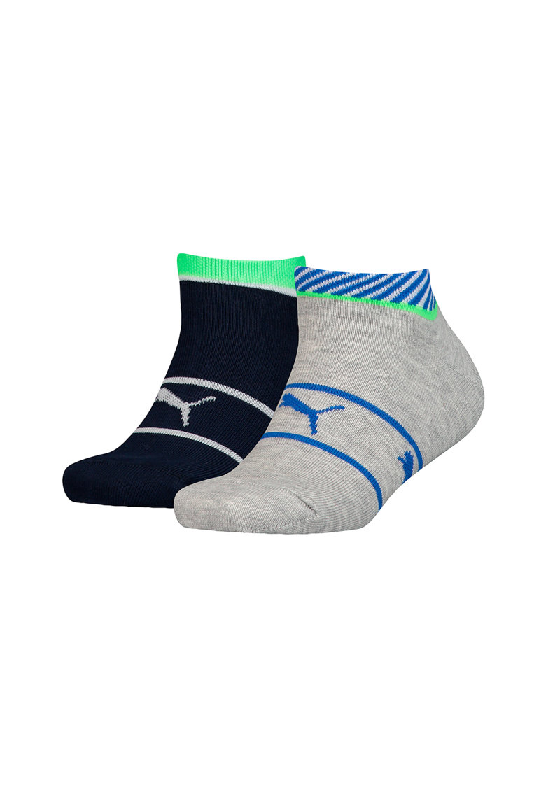 Шкарпетки Puma BOYS SNEAKER 2P STRIPE темно-синій, сірий Діт 39-42 Шкарпетки Puma BOYS SNEAKER 2P STRIPE темно-синій, сірий Діт 39-42