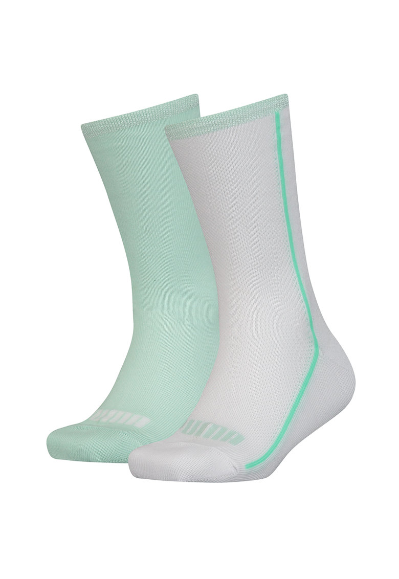 Носки Puma GIRLS MESH SOCK 2P ментоловый, белый Дет 35-38 Носки Puma GIRLS MESH SOCK 2P ментоловый, белый Дет 35-38