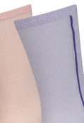 Носки Puma GIRLS MESH SOCK 2P фиолетовый, персиковый Дет 39-42. Изображение №2 Носки Puma GIRLS MESH SOCK 2P фиолетовый, персиковый Дет 39-42. Изображение №2