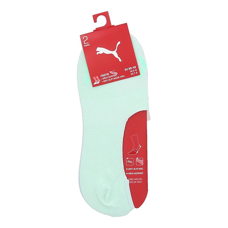 Носки Puma FOOTIE 2P UNISEX фиолетовый, мятный Уни 39-42 Носки Puma FOOTIE 2P UNISEX фиолетовый, мятный Уни 39-42