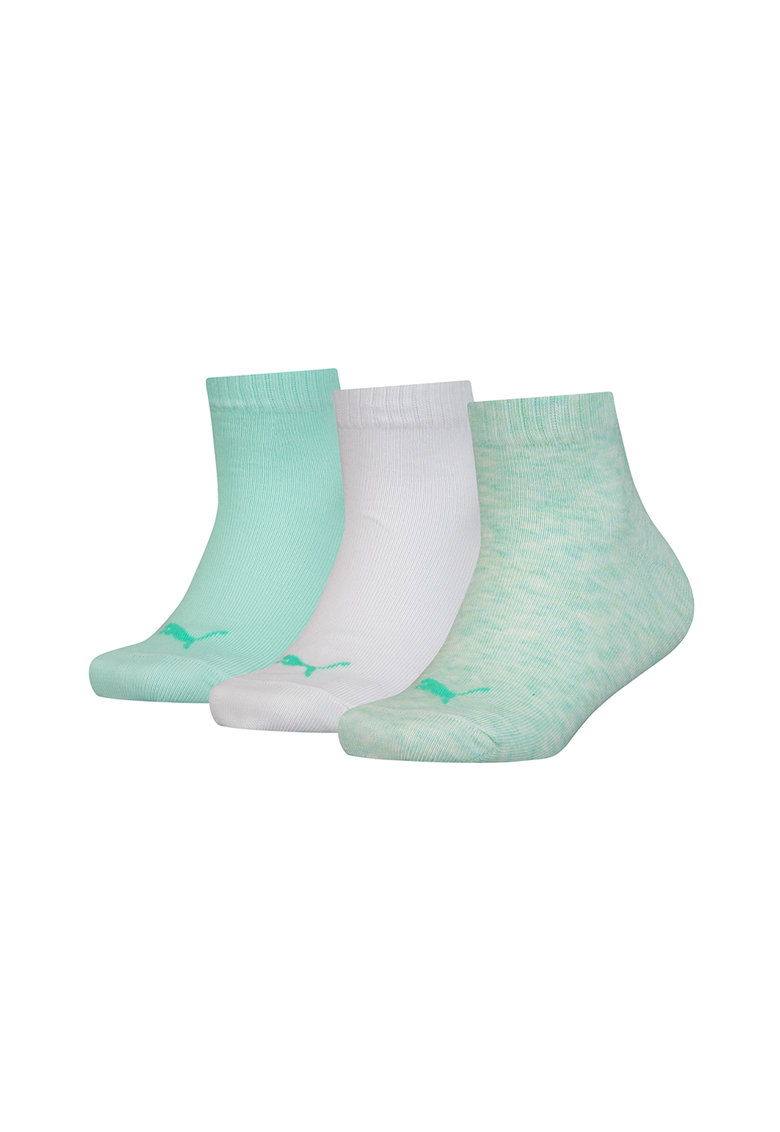 Шкарпетки Puma KIDS QUARTER 3P білий, м'ятний Діт 39-42 Шкарпетки Puma KIDS QUARTER 3P білий, м'ятний Діт 39-42