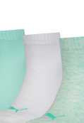 Шкарпетки Puma KIDS QUARTER 3P білий, м'ятний Діт 39-42. Зображення №2 Шкарпетки Puma KIDS QUARTER 3P білий, м'ятний Діт 39-42. Зображення №2