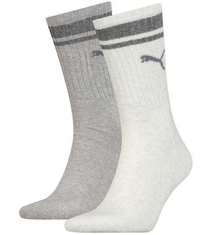 Шкарпетки Puma CREW REGULAR STRIPE 2P UNISEX світло-сірий Уні 39-42 Шкарпетки Puma CREW REGULAR STRIPE 2P UNISEX світло-сірий Уні 39-42