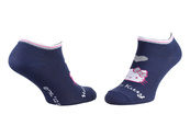 Носки HELLO KITTY TETE DE HK + COEUR + HK синие Дет 35 - 41. Изображение №2
