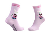 Носки LAPINS CRETINS LAPIN FAIT DES ALTERES розовый Дет 35 - 41. Изображение №2