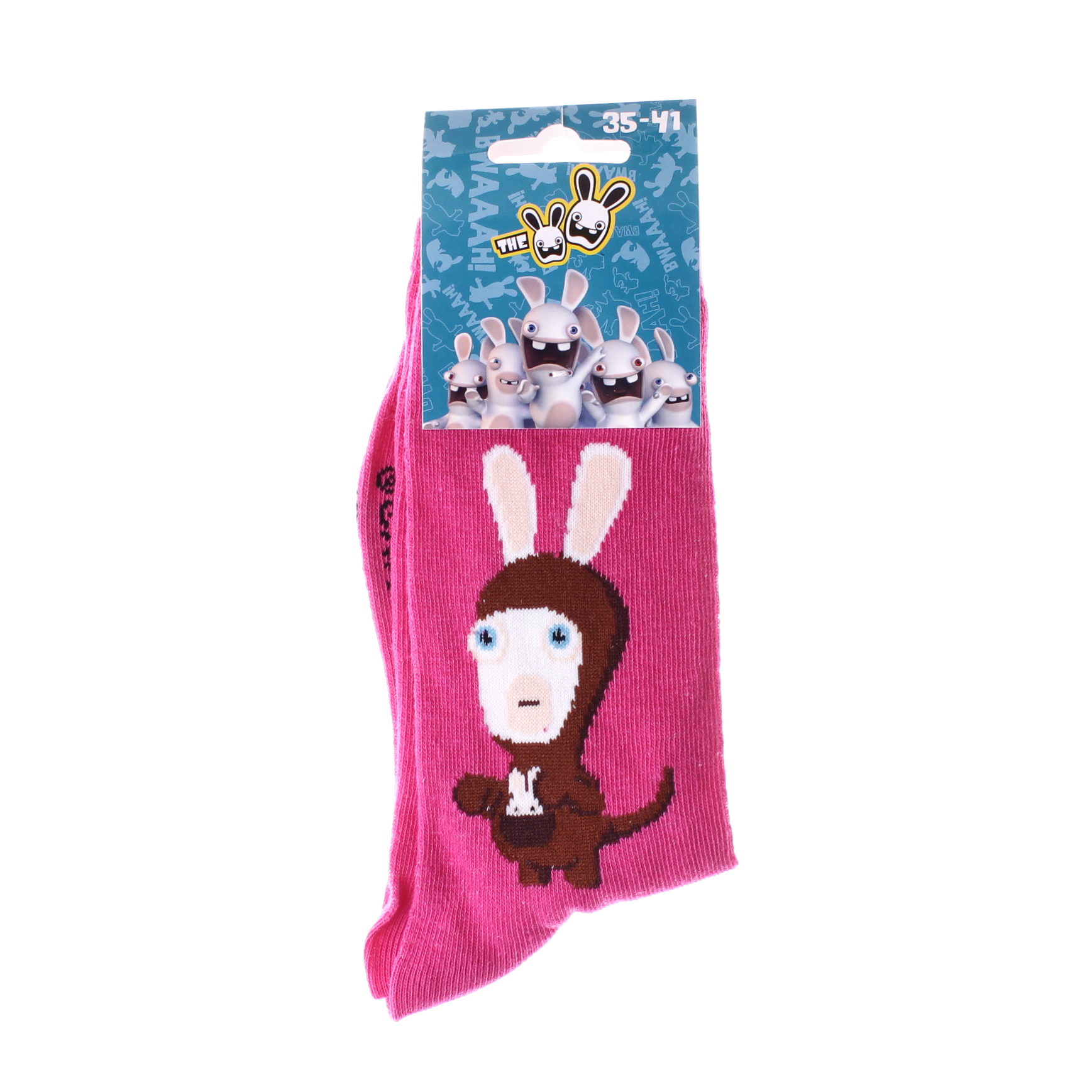 Шкарпетки LAPINS CRETINS LAPIN EN COSTUME KANGOUROU пурпурний Діт 35 - 41 Шкарпетки LAPINS CRETINS LAPIN EN COSTUME KANGOUROU пурпурний Діт 35 - 41
