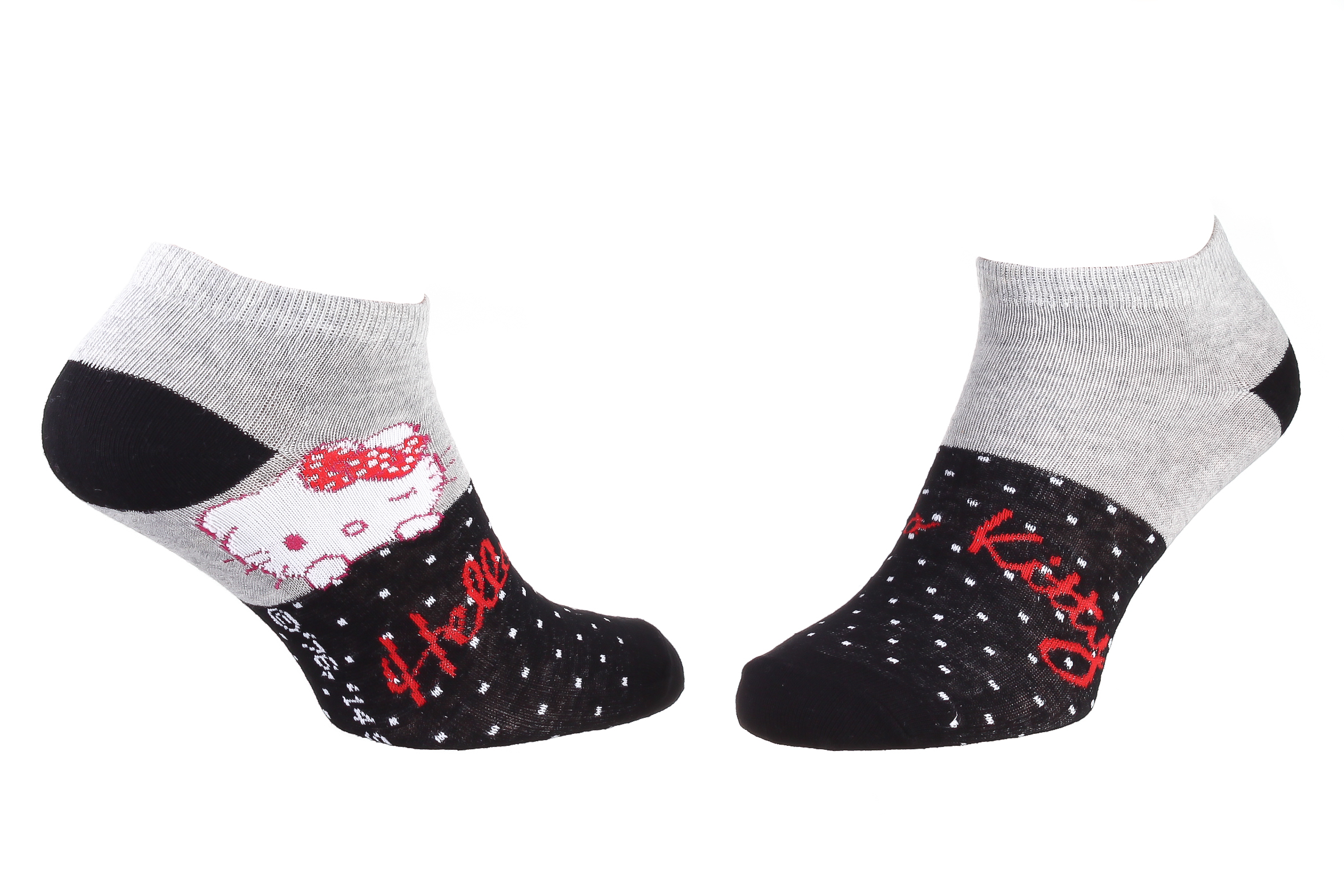 Шкарпетки HELLO KITTY TETE HK + POIS сірий Діт 35 - 41 Шкарпетки HELLO KITTY TETE HK + POIS сірий Діт 35 - 41