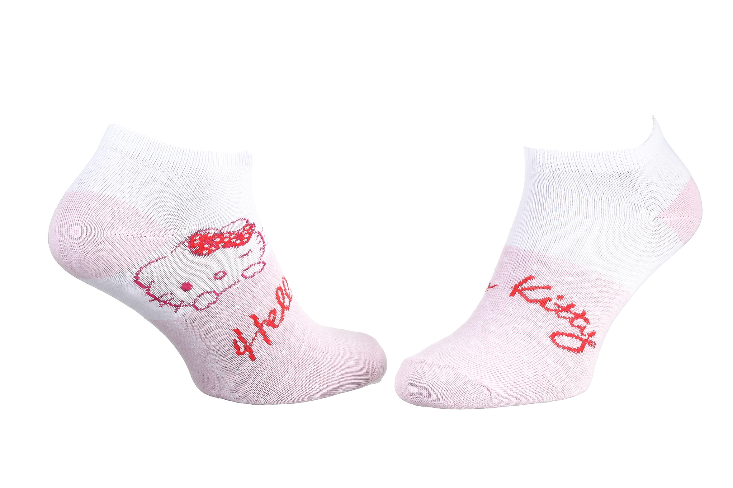 Шкарпетки HELLO KITTY TETE HK + POIS білий Діт 35 - 41 Шкарпетки HELLO KITTY TETE HK + POIS білий Діт 35 - 41