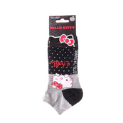 Шкарпетки HELLO KITTY TETE HK + POIS сірий Діт 35 - 41. Зображення №2 Шкарпетки HELLO KITTY TETE HK + POIS сірий Діт 35 - 41. Зображення №2