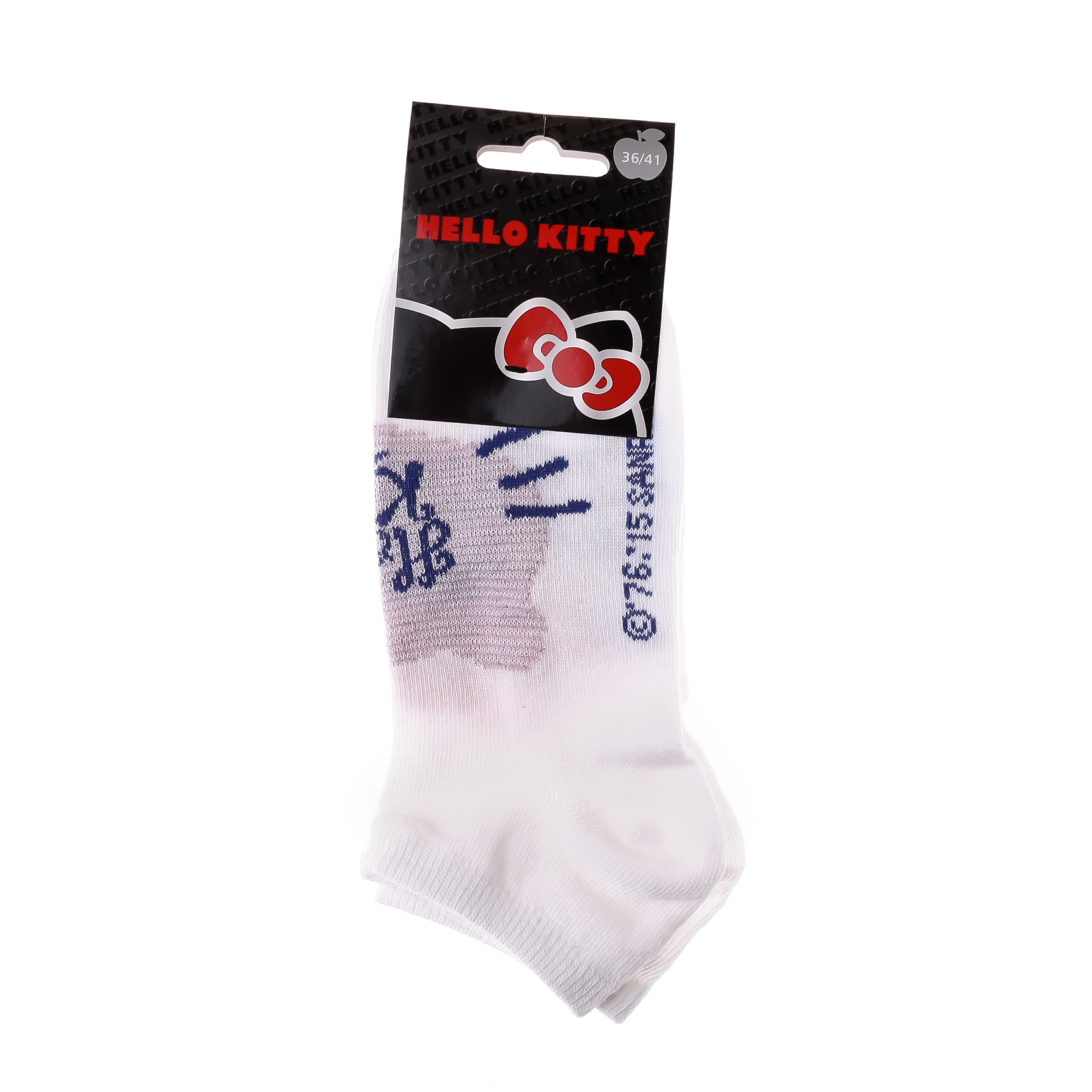 Носки HELLO KITTY SOCKS белый, розовый Дет 36-41 Носки HELLO KITTY SOCKS белый, розовый Дет 36-41