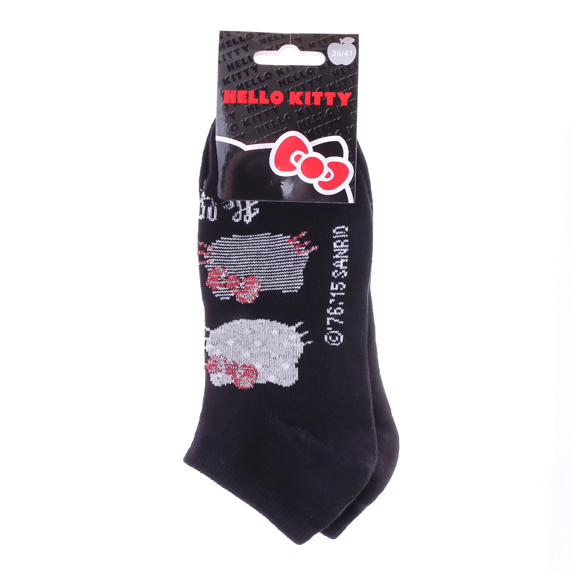 Шкарпетки HELLO KITTY SOCKS чорний Діт 36-41 Шкарпетки HELLO KITTY SOCKS чорний Діт 36-41
