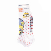 Шкарпетки MinionS ALL OVER POIS білий Діт 36-41. Зображення №2 Шкарпетки MinionS ALL OVER POIS білий Діт 36-41. Зображення №2