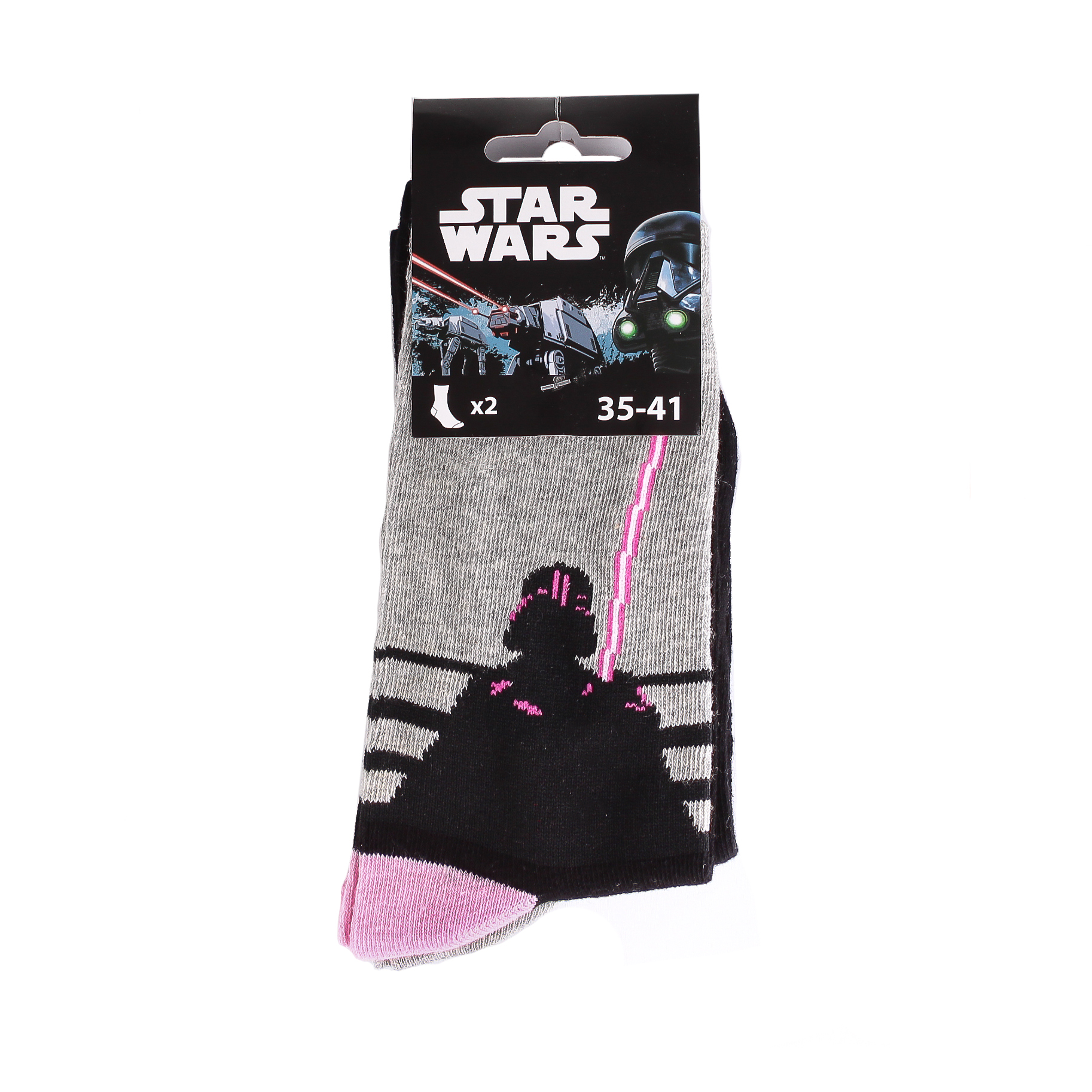Носки Star Wars Star Wars 2P черный Дет 35 - 41 Носки Star Wars Star Wars 2P черный Дет 35 - 41