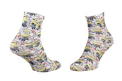 Носки MinionS ALL OVER DE MinionS+ COEUR белый Дет 36-41. Изображение №2