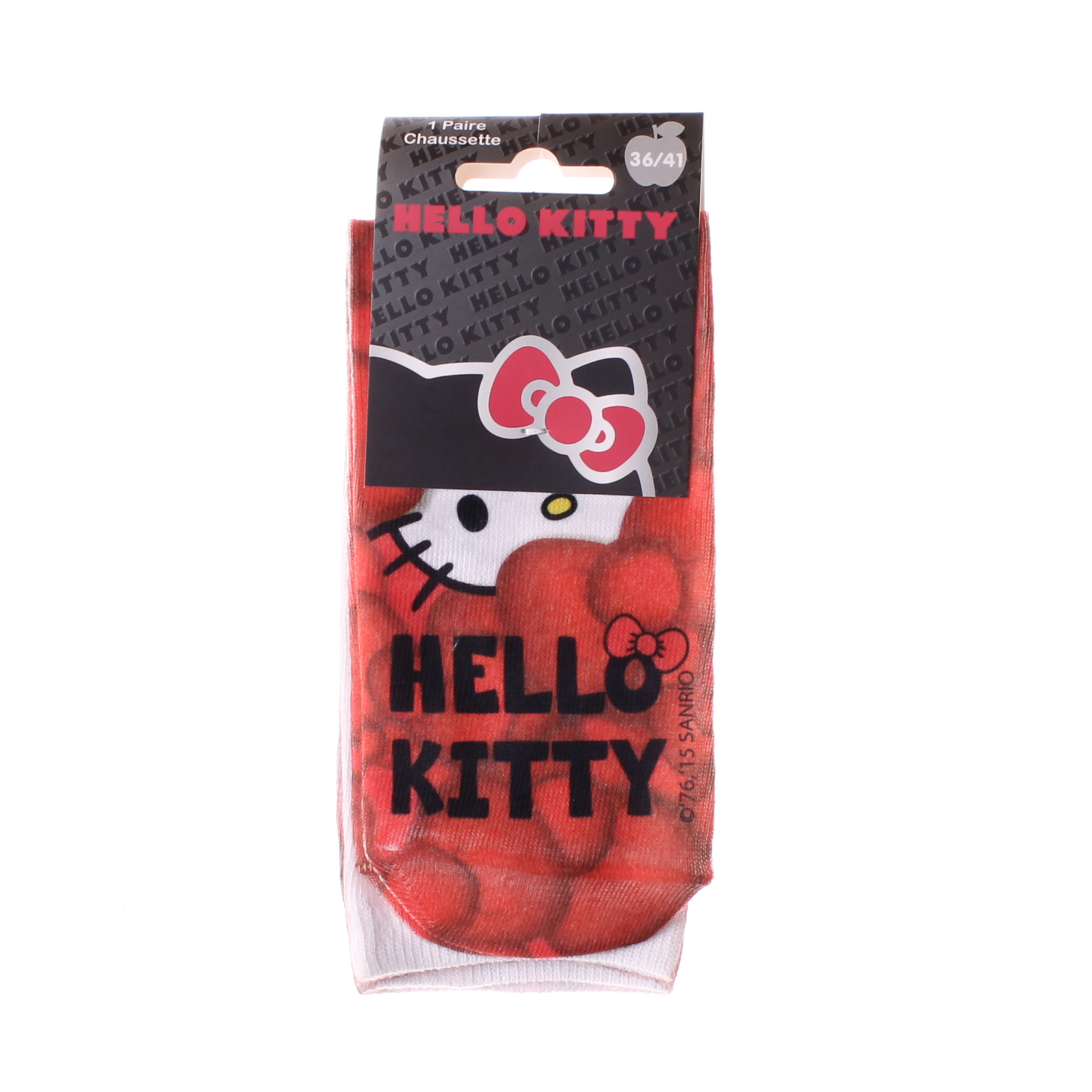 Шкарпетки HELLO KITTY CACHEE червоний Діт 36-41 Шкарпетки HELLO KITTY CACHEE червоний Діт 36-41