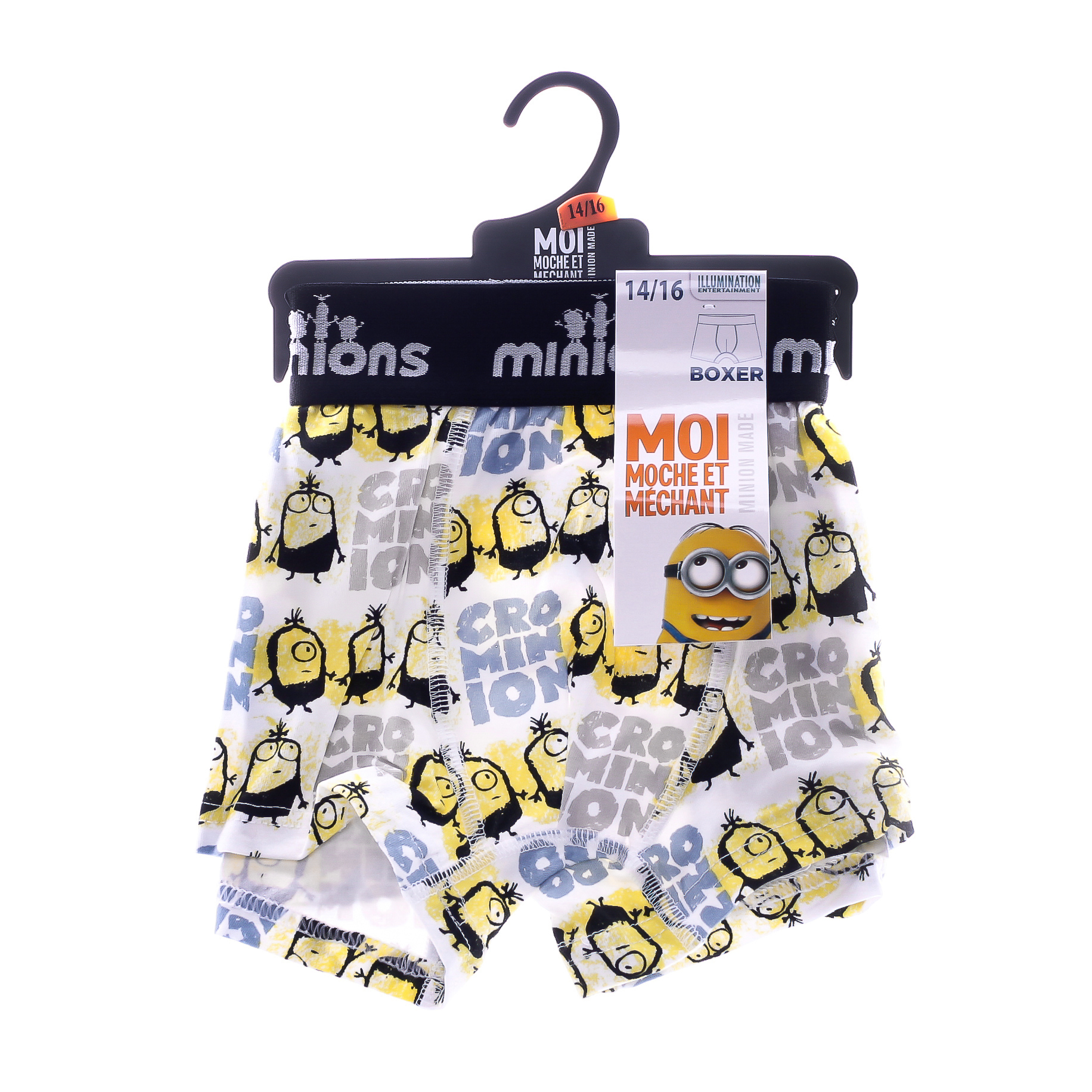 Труси-боксери MinionS NOIR - CROMinion PREHISTOIRE білий Чол 8-10 Труси-боксери MinionS NOIR - CROMinion PREHISTOIRE білий Чол 8-10