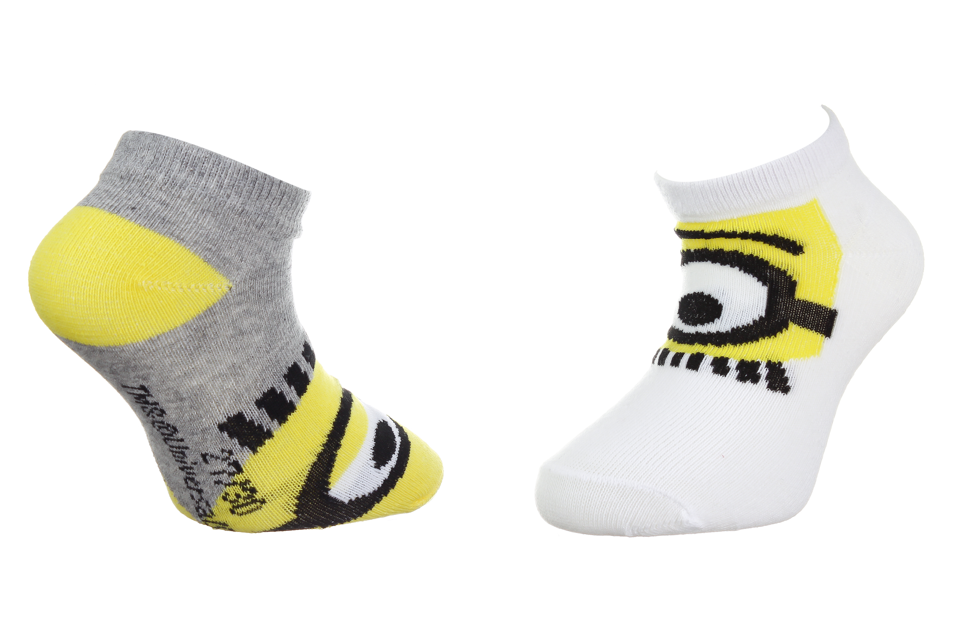 Носки MINIONS SOCKS 2P серый, белый Дет 27-30, арт.36775-1 Носки MINIONS SOCKS 2P серый, белый Дет 27-30, арт.36775-1