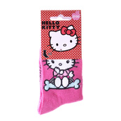 Шкарпетки HELLO KITTY SOCKS 2P пурпурний, сірий Діт 31-35 арт 36762-1. Зображення №2 Шкарпетки HELLO KITTY SOCKS 2P пурпурний, сірий Діт 31-35 арт 36762-1. Зображення №2