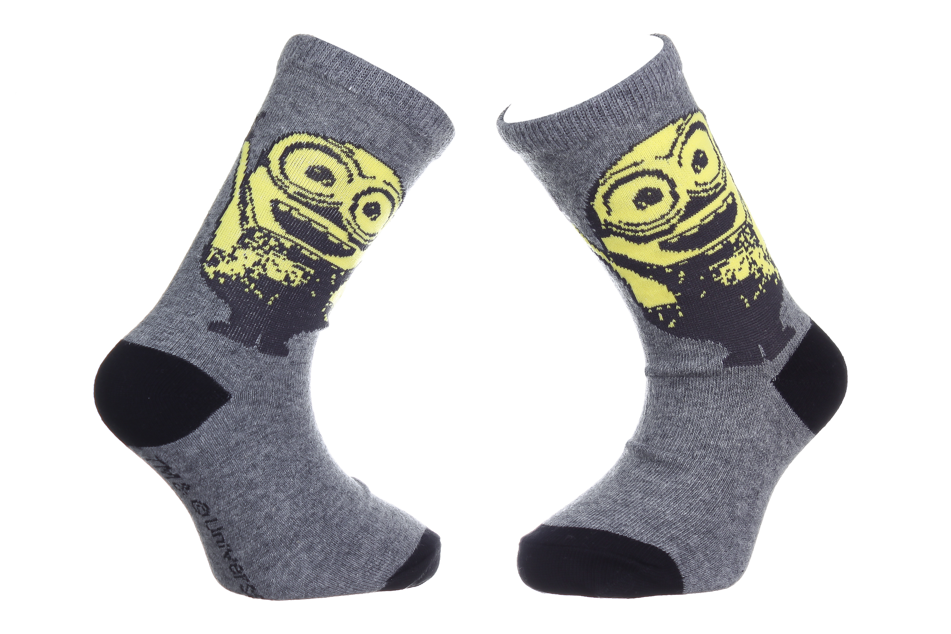 Носки MINION GROUPE черный, серый Дет 27-30, арт.37014-8 Носки MINION GROUPE черный, серый Дет 27-30, арт.37014-8