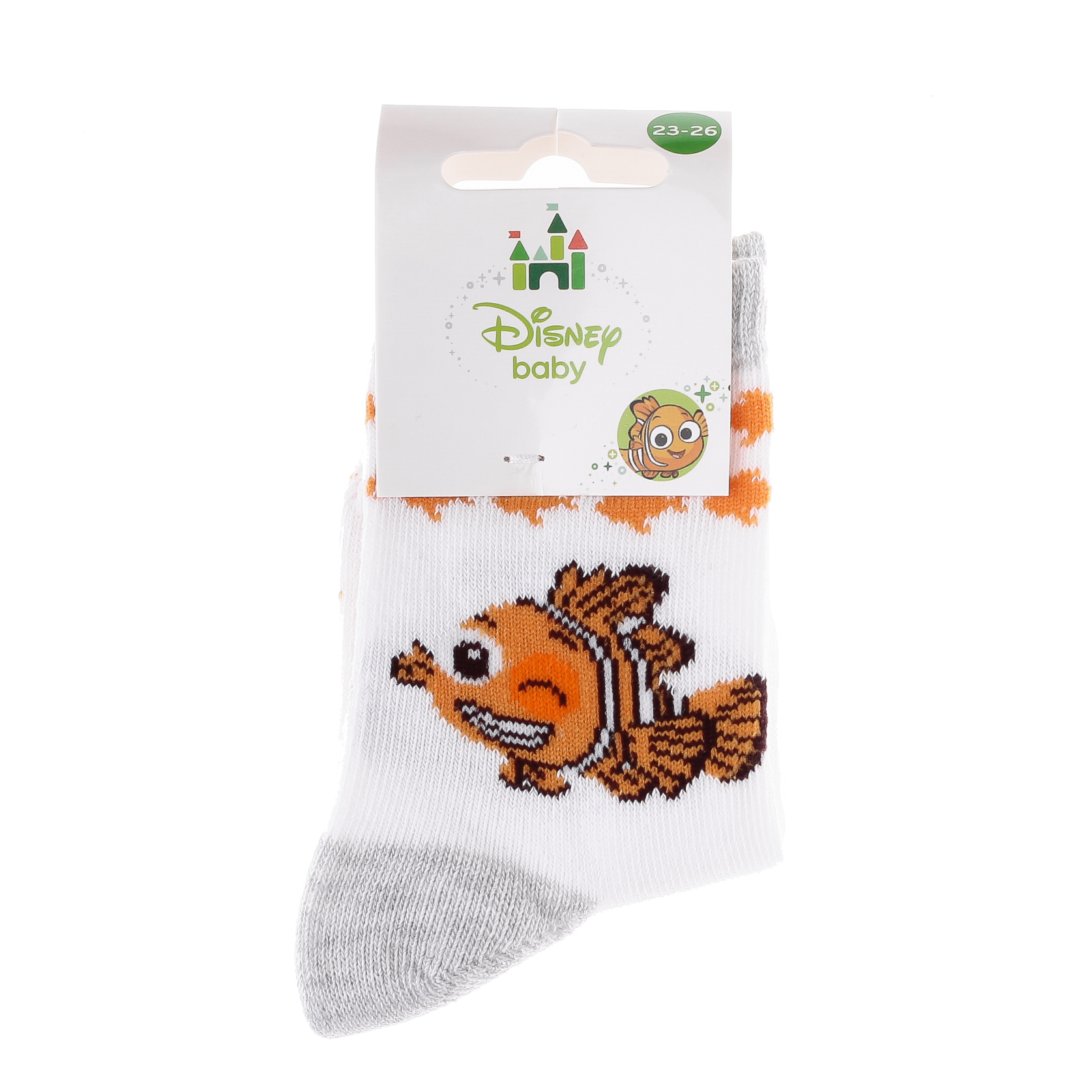 Шкарпетки NEMO-BEBE GARCON NEMO ET CLIN D'OEIL білий Діт 19-22 арт.43847651-2 Шкарпетки NEMO-BEBE GARCON NEMO ET CLIN D'OEIL білий Діт 19-22 арт.43847651-2