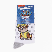 Шкарпетки PAW PATROL RUBEN білий, сірий Діт 19-22, арт.43890847-5. Зображення №2
