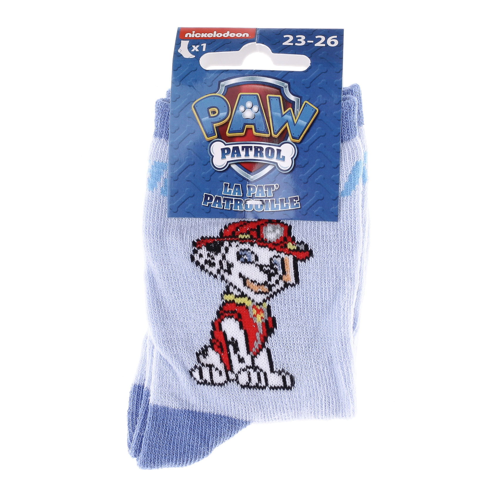 Носки PAW PATROL MARCUS светло-голубой Дет 19-22, арт.43890847-7 Носки PAW PATROL MARCUS светло-голубой Дет 19-22, арт.43890847-7