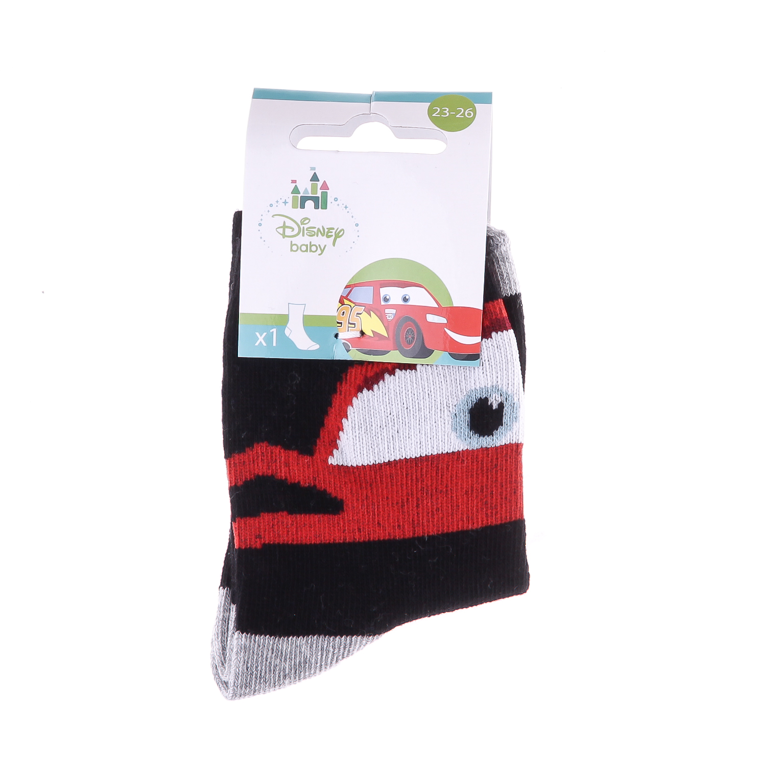 Носки CARS SOCKS черный Дет 19-22, арт.43897548-1 Носки CARS SOCKS черный Дет 19-22, арт.43897548-1