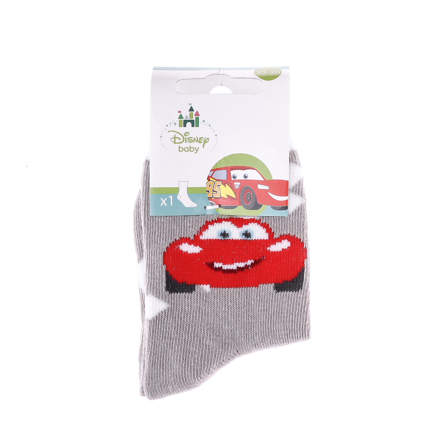 Шкарпетки CARS SOCKS сірий Діт 19-22, арт.43897548-3 Шкарпетки CARS SOCKS сірий Діт 19-22, арт.43897548-3