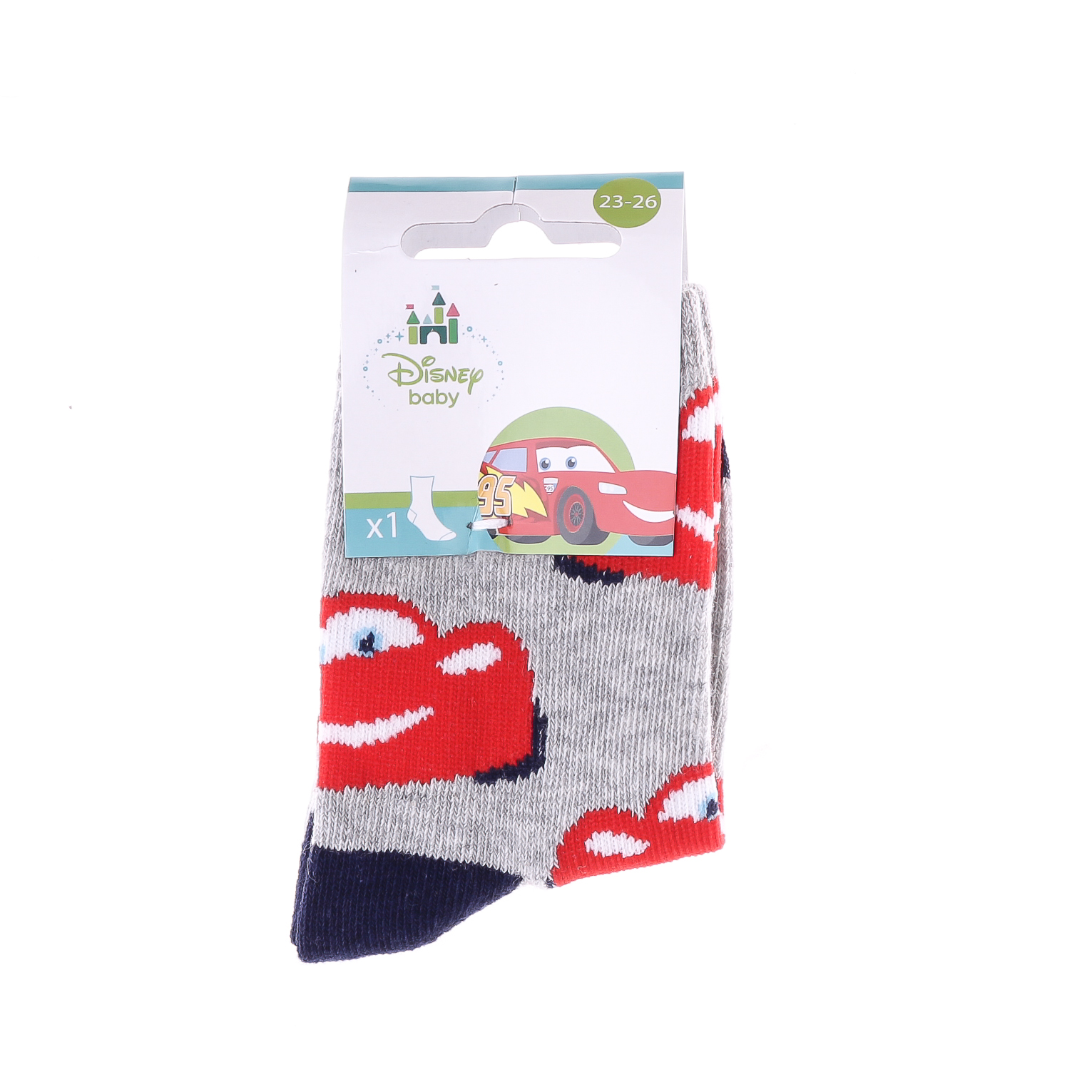 Шкарпетки CARS SOCKS світло-сірий Діт 19-22, арт.43897548-4 Шкарпетки CARS SOCKS світло-сірий Діт 19-22, арт.43897548-4