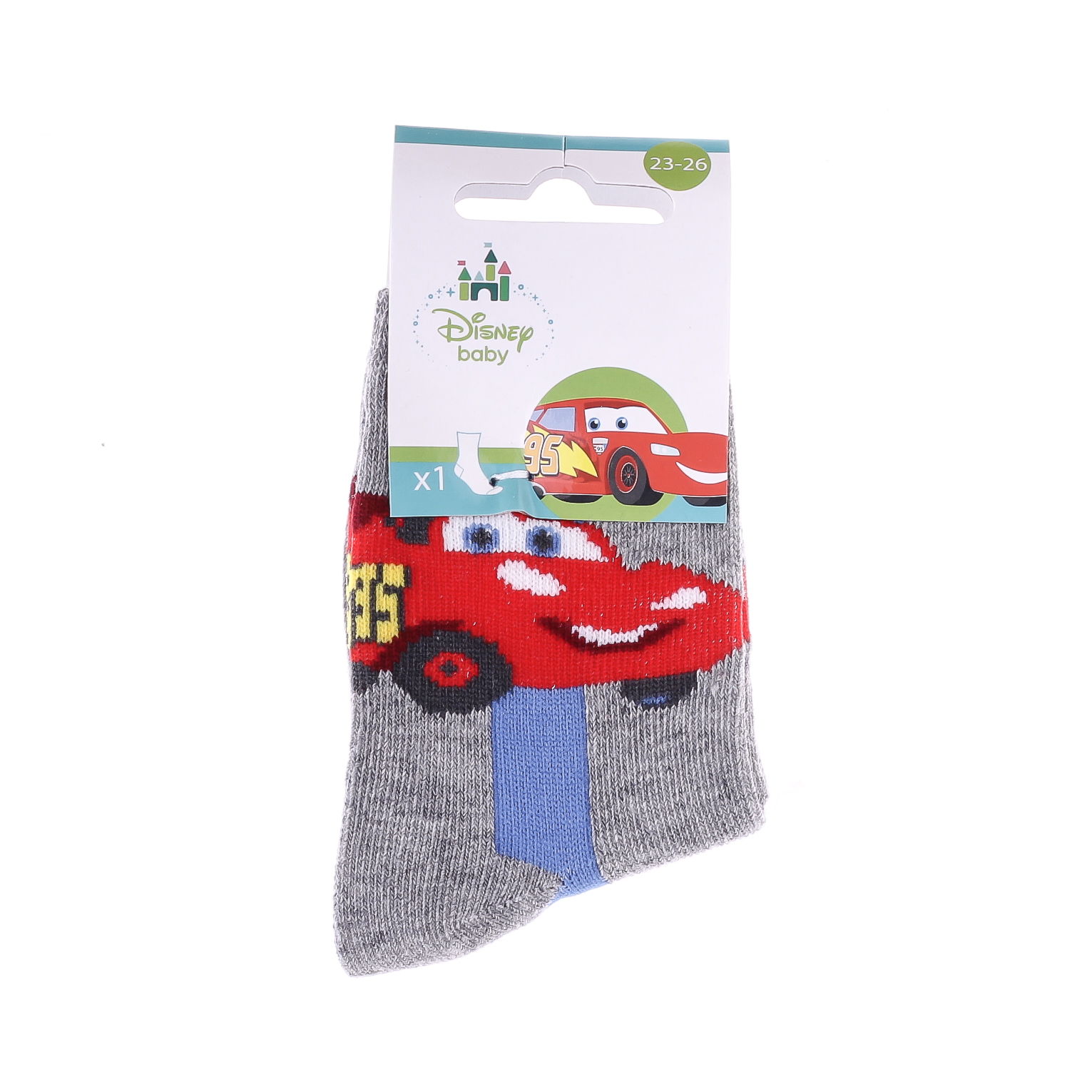 Шкарпетки CARS SOCKS світло-сірий Діт 19-22, арт.43897548-7 Шкарпетки CARS SOCKS світло-сірий Діт 19-22, арт.43897548-7