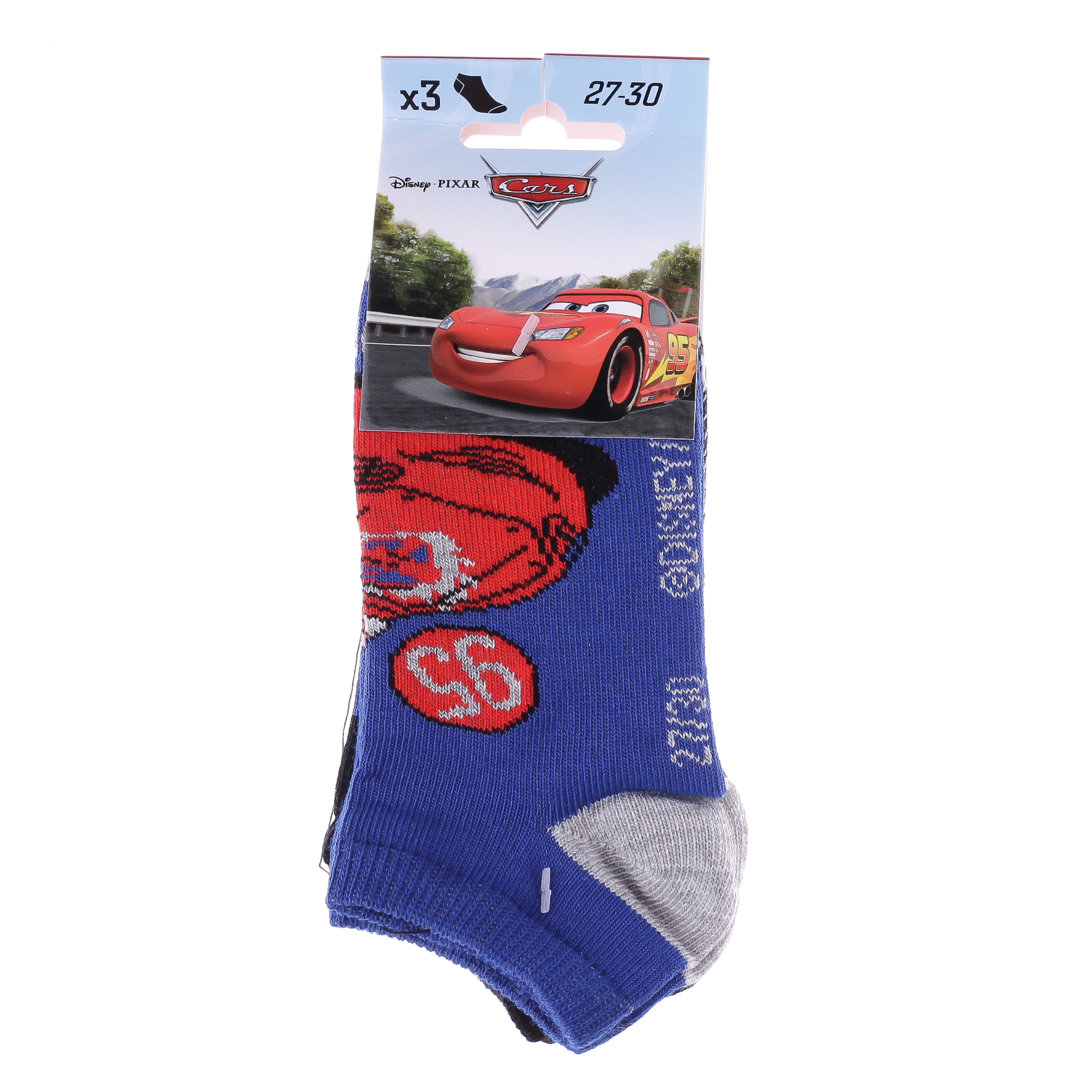 Носки CARS SOCKS 3P черный, серый, голубой Дет 31-34 арт 83150679-1 Носки CARS SOCKS 3P черный, серый, голубой Дет 31-34 арт 83150679-1