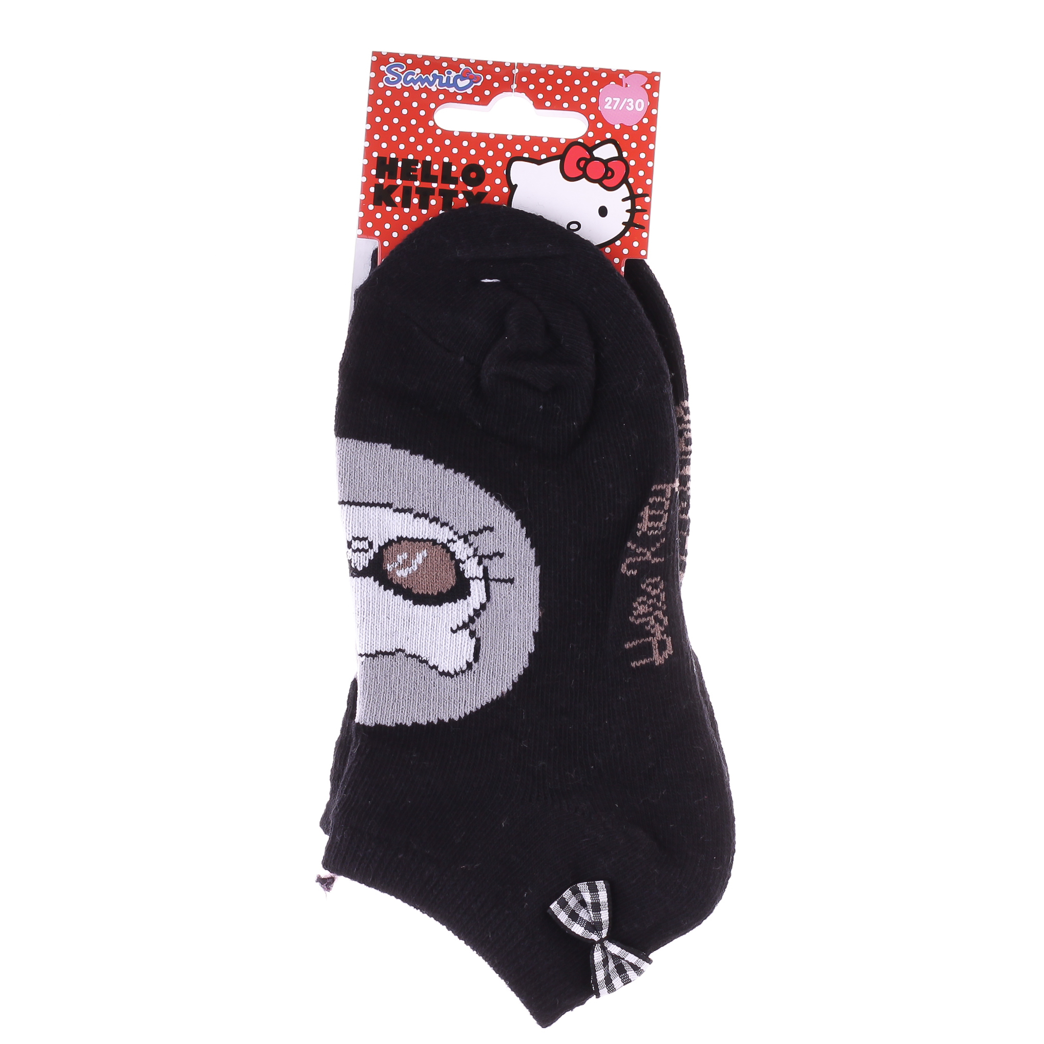 Шкарпетки HELLO KITTY TETE DE HK DANS BULLE чорний Діт 35-37 арт 83846423-4 Шкарпетки HELLO KITTY TETE DE HK DANS BULLE чорний Діт 35-37 арт 83846423-4