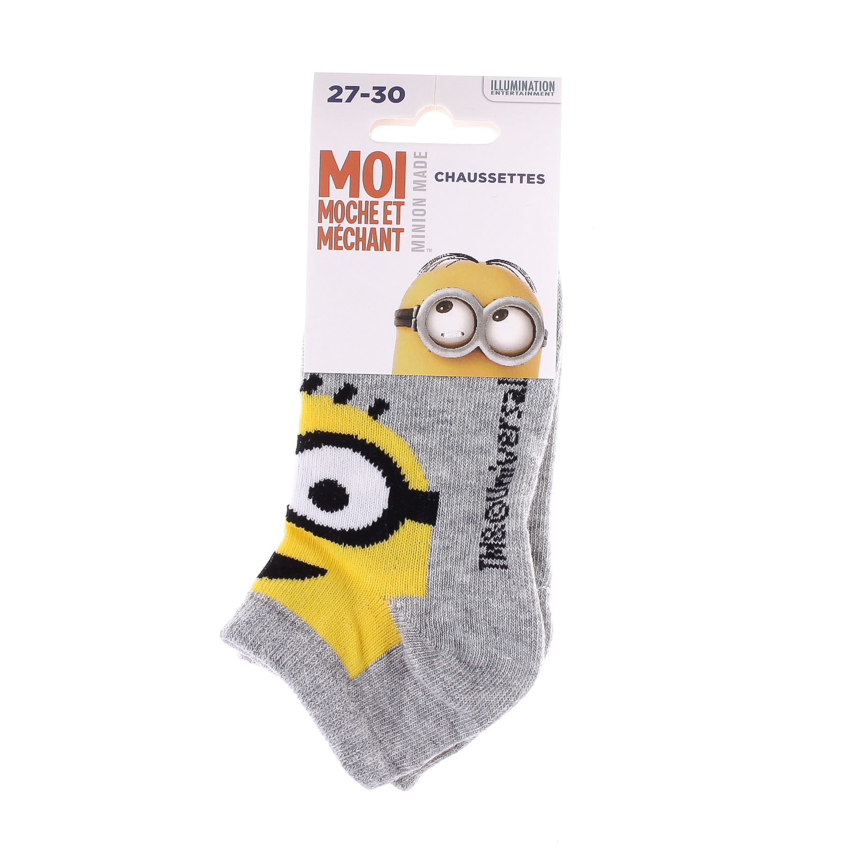 Шкарпетки MINION 1 OEIL AL ENVERS світло-сірий Діт 31-34, арт.83890147-7 Шкарпетки MINION 1 OEIL AL ENVERS світло-сірий Діт 31-34, арт.83890147-7