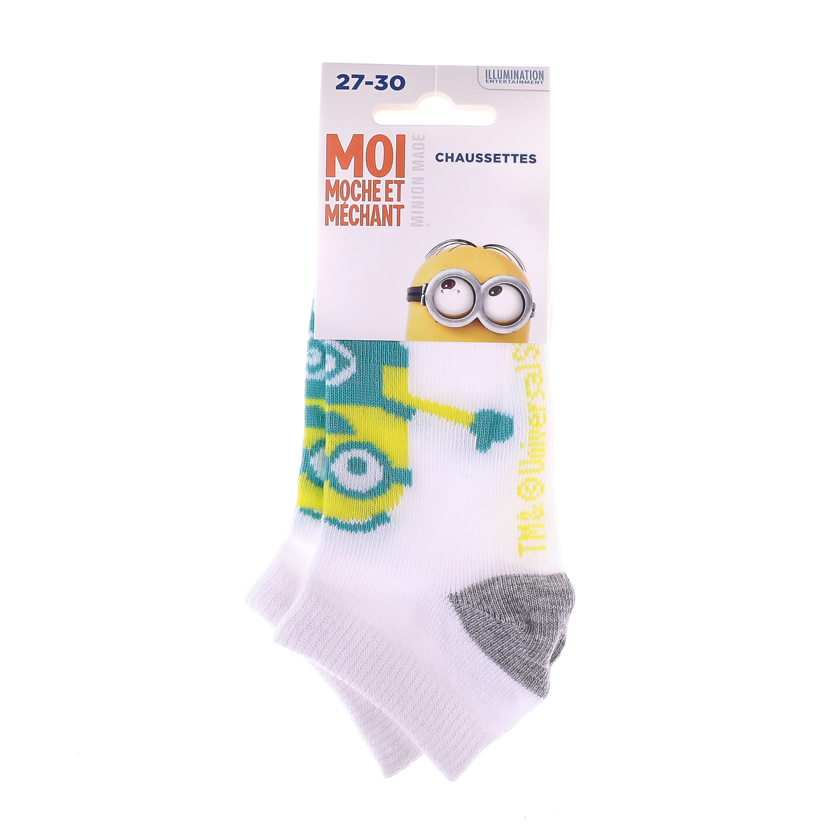 Шкарпетки MINION BRAS OUVERTS білий, сірий Діт 27-30 арт 83890431-3 Шкарпетки MINION BRAS OUVERTS білий, сірий Діт 27-30 арт 83890431-3