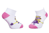 Шкарпетки MINION BRAS OUVERTS білий, рожевий Діт 31-34 арт 83890431-4. Зображення №2 Шкарпетки MINION BRAS OUVERTS білий, рожевий Діт 31-34 арт 83890431-4. Зображення №2