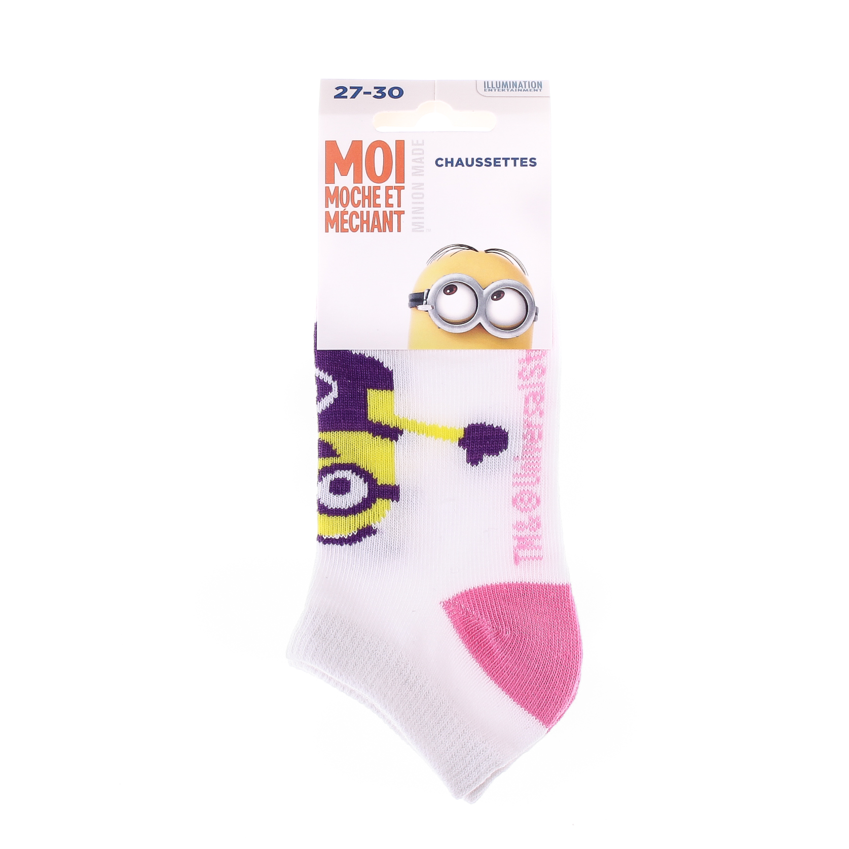 Шкарпетки MINION BRAS OUVERTS білий, рожевий Діт 35-38 арт 83890431-4 Шкарпетки MINION BRAS OUVERTS білий, рожевий Діт 35-38 арт 83890431-4