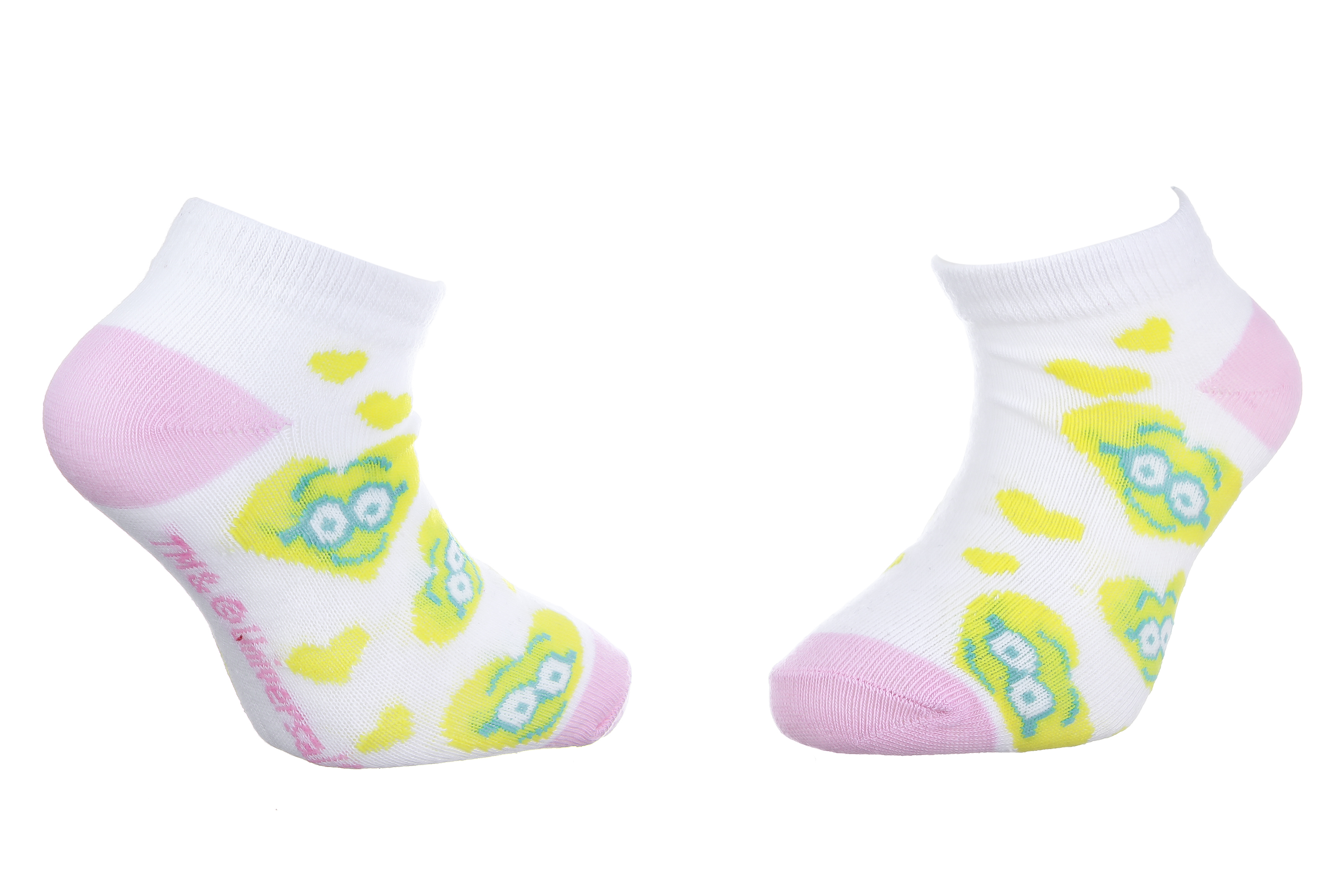 Шкарпетки MINNIE TETE MINION DANS COEUR білий, жовтий Діт 31-34 арт 83890431-7 Шкарпетки MINNIE TETE MINION DANS COEUR білий, жовтий Діт 31-34 арт 83890431-7