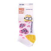 Шкарпетки MINNIE TETE MINION DANS COEUR білий, рожевий Діт 31-34 арт 83890431-8. Зображення №2 Шкарпетки MINNIE TETE MINION DANS COEUR білий, рожевий Діт 31-34 арт 83890431-8. Зображення №2