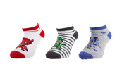 Шкарпетки PJ Masks GRIS CHINE GLUGLU ET RAYURES/ROUGE BIBOU/ білий, сірий Діт 23-26. Зображення №2