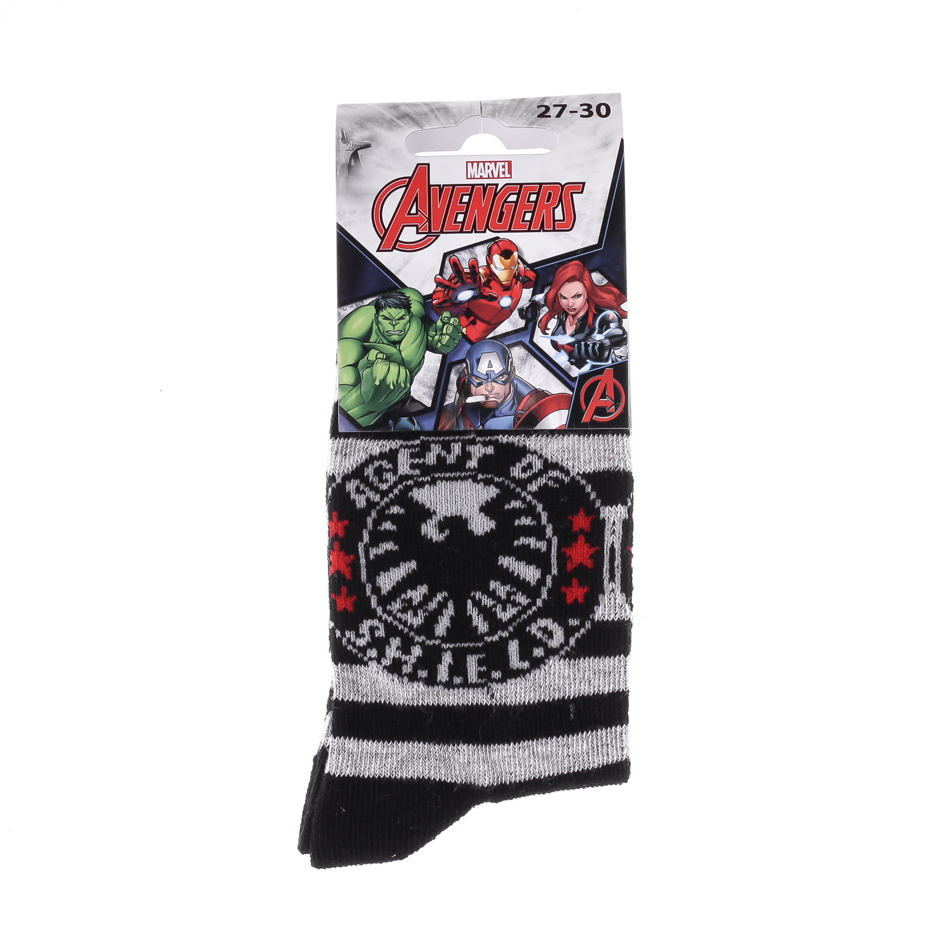 Шкарпетки MARVEL AGENT OF SHIELD чорний, світло-сірий Діт 23-26 арт 83891648-4 Шкарпетки MARVEL AGENT OF SHIELD чорний, світло-сірий Діт 23-26 арт 83891648-4