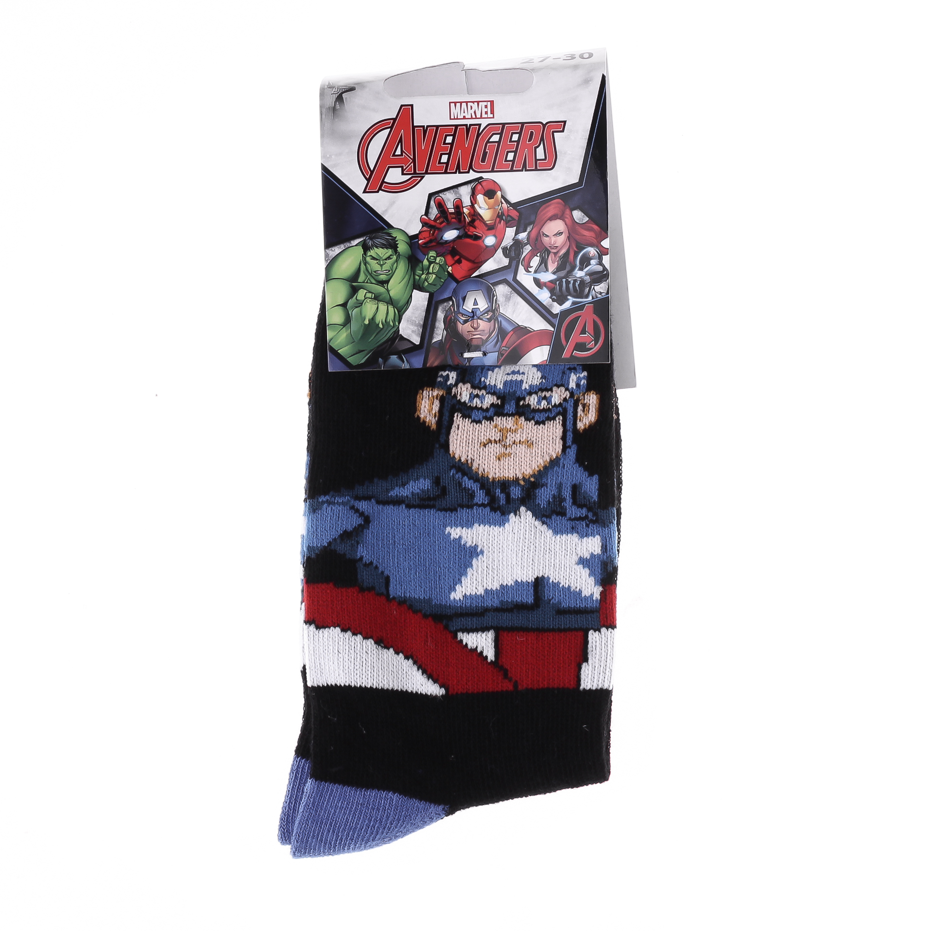Шкарпетки MARVEL CAPTAIN AMERICA чорний Діт 27-30 арт 83891648-8 Шкарпетки MARVEL CAPTAIN AMERICA чорний Діт 27-30 арт 83891648-8