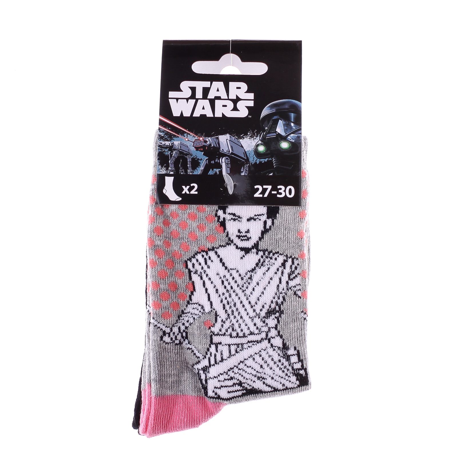 Носки STAR WARS LEIA/REY 2P черный, светло-серый Дет 31-35 арт 83892048-1 Носки STAR WARS LEIA/REY 2P черный, светло-серый Дет 31-35 арт 83892048-1